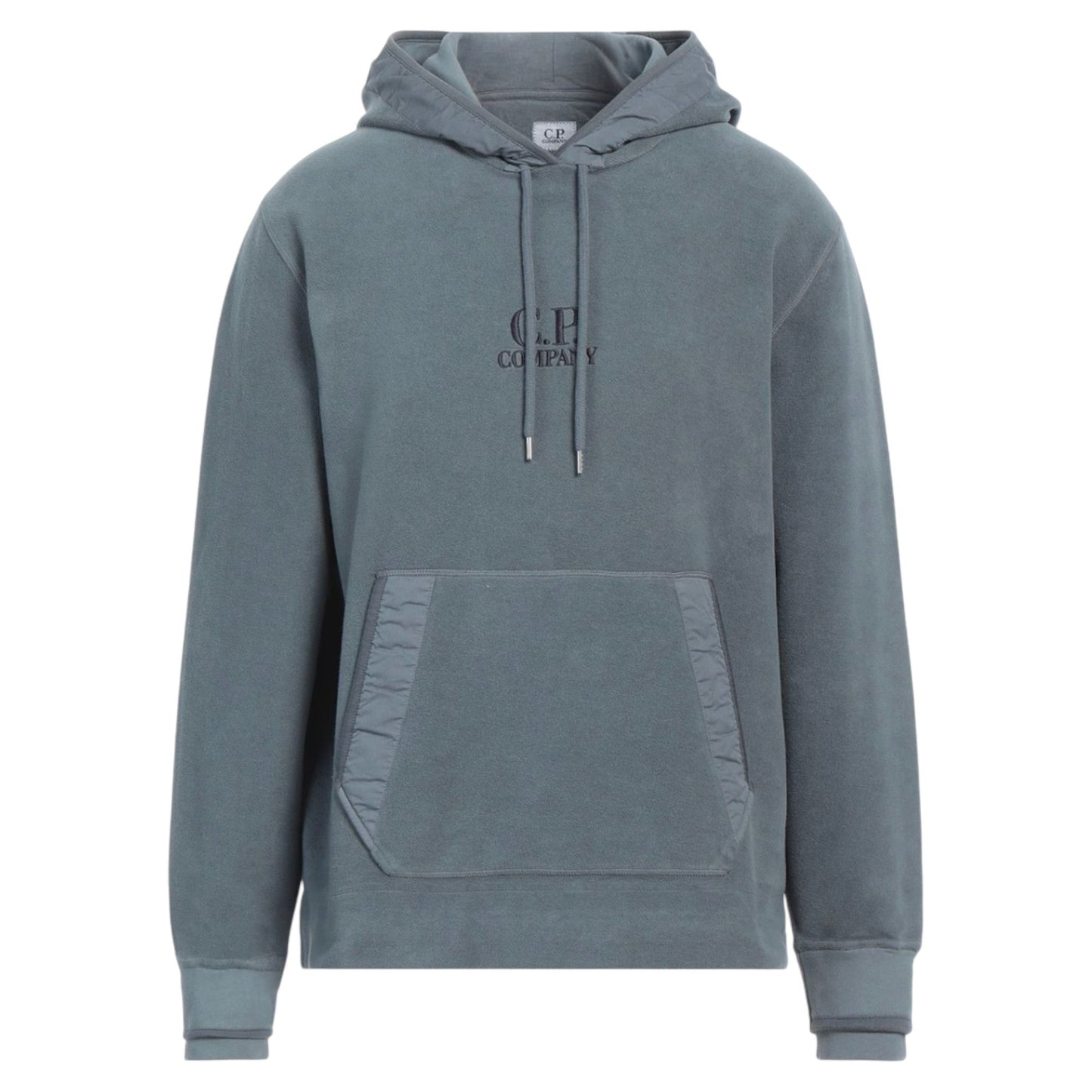 C.P. Company Embroidered Logo Emerized Orion Blue Hoodie