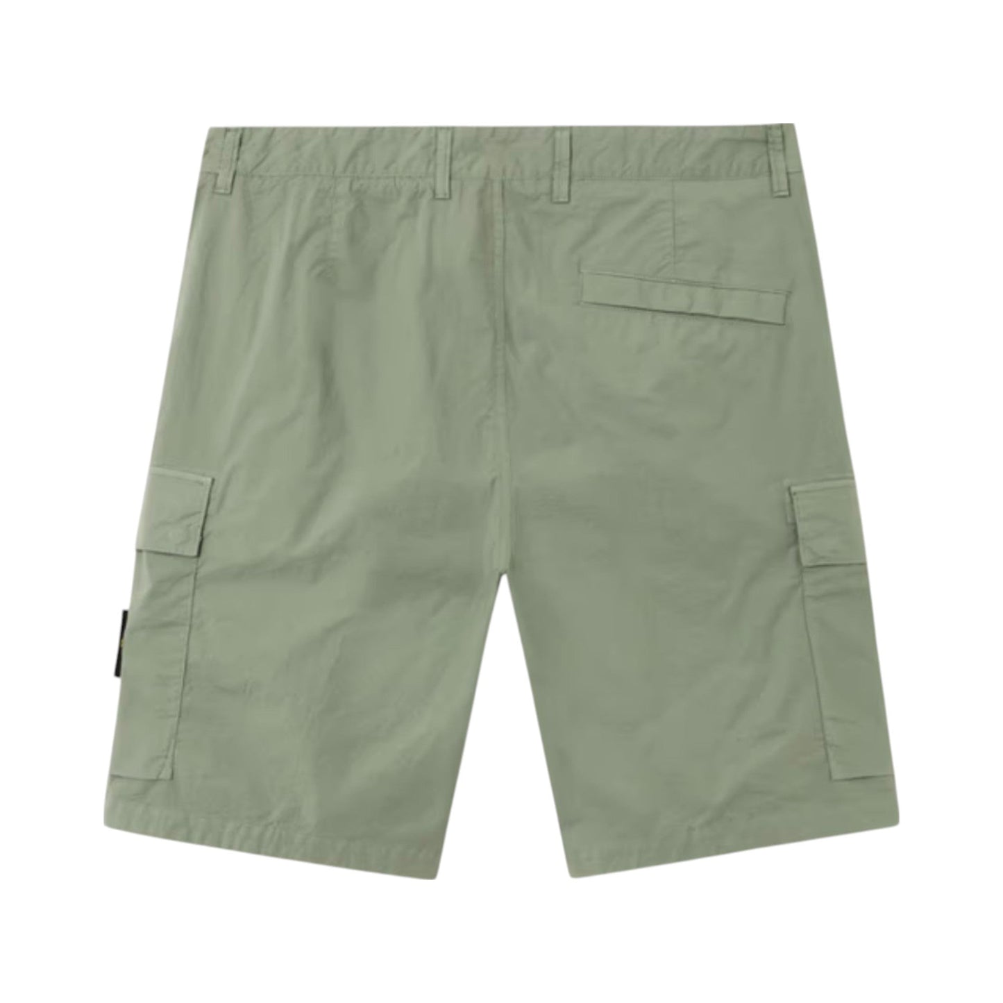 Stone Island Stretch Cotton Tela 'Paracadute' Sage Green Cargo Shorts