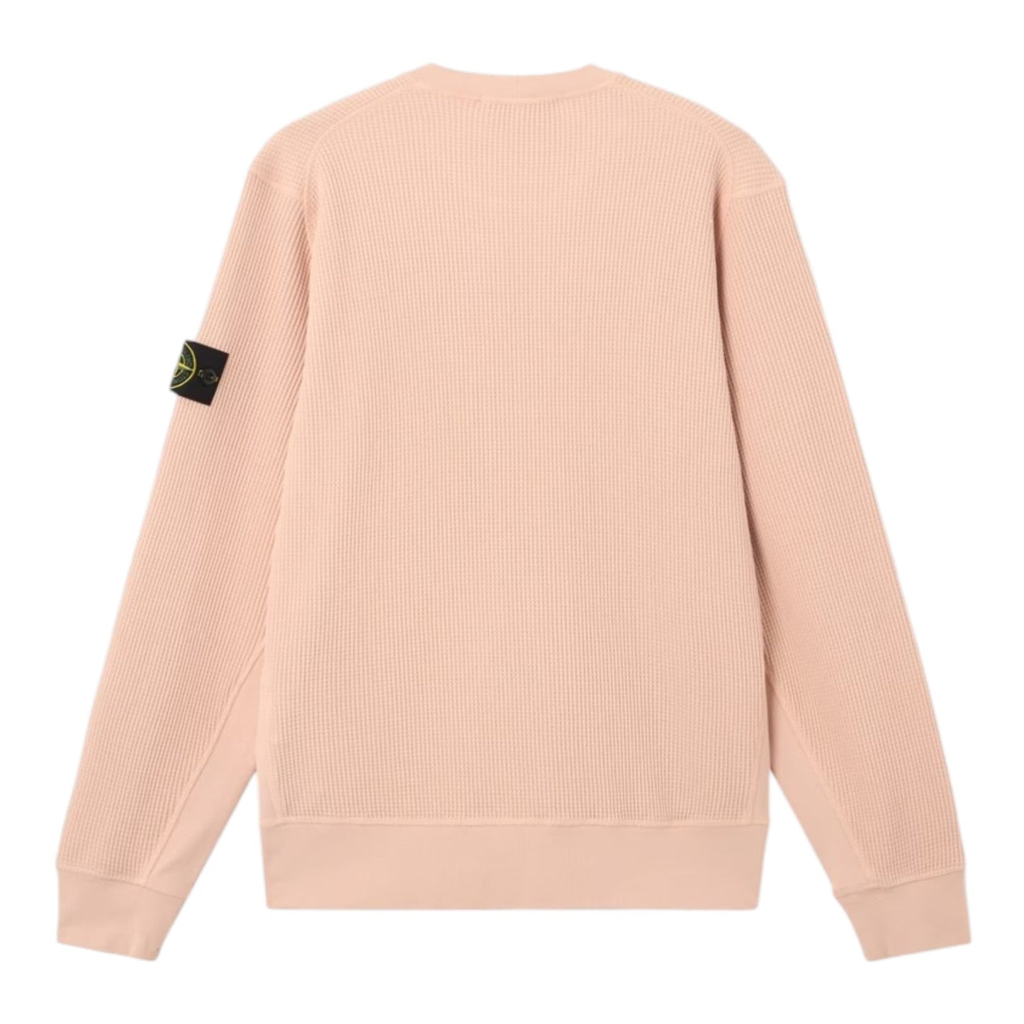 Stone Island Organic Cotton Waffle Fleece Plaster Pink Sweatshirt