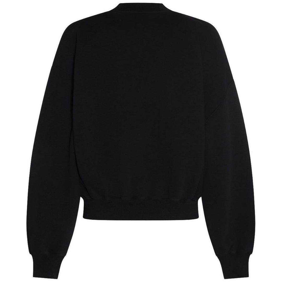 Off White Blurr Book Over Black Oversized Sweatshirt