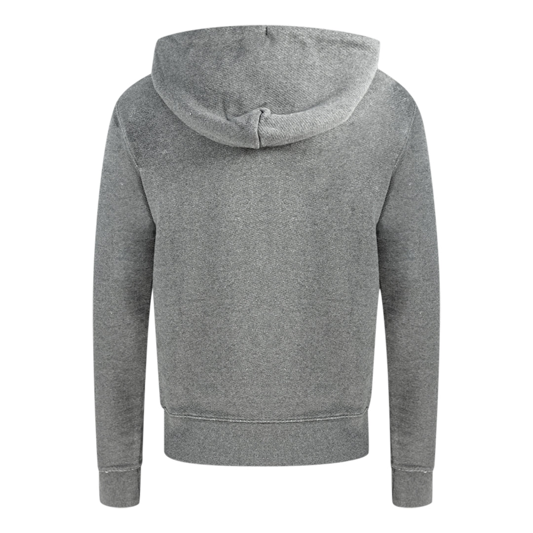 Off White Logo Oversized Grey Hoodie