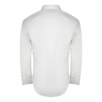 Aquascutum Plain Long Sleeve White Shirt XS