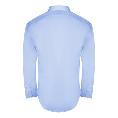 Aquascutum Plain Long Sleeve Blue Shirt XS