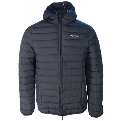 Aquascutum ACTIVE 100GR HOODED JACKET FW23 JK011 11 Navy Blue Jacket Mens M