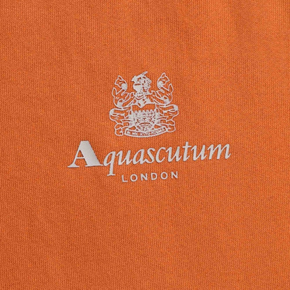 Aquascutum ACTIVE SMALL LOGO CREW FW23 SW006 23 Orange Jumper Mens S