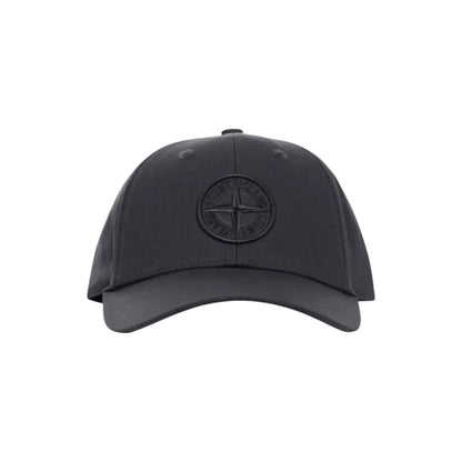 Stone Island Compass Logo Black Baseball Cap