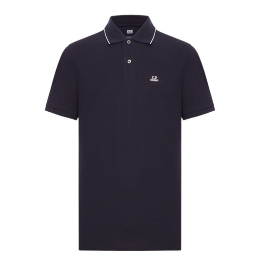 C.P Company Navy Cotton Polo Shirt