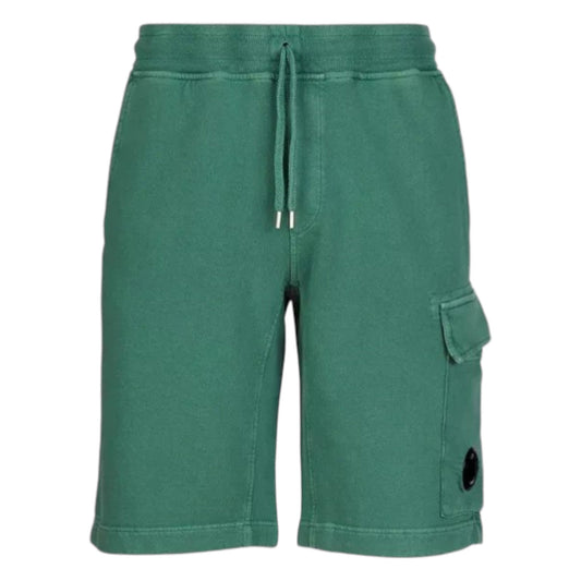 C.P. Company Cotton Ivy Green Lens Shorts