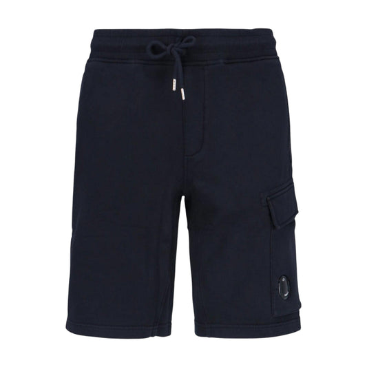 C.P. Company Cotton Lens Navy Shorts