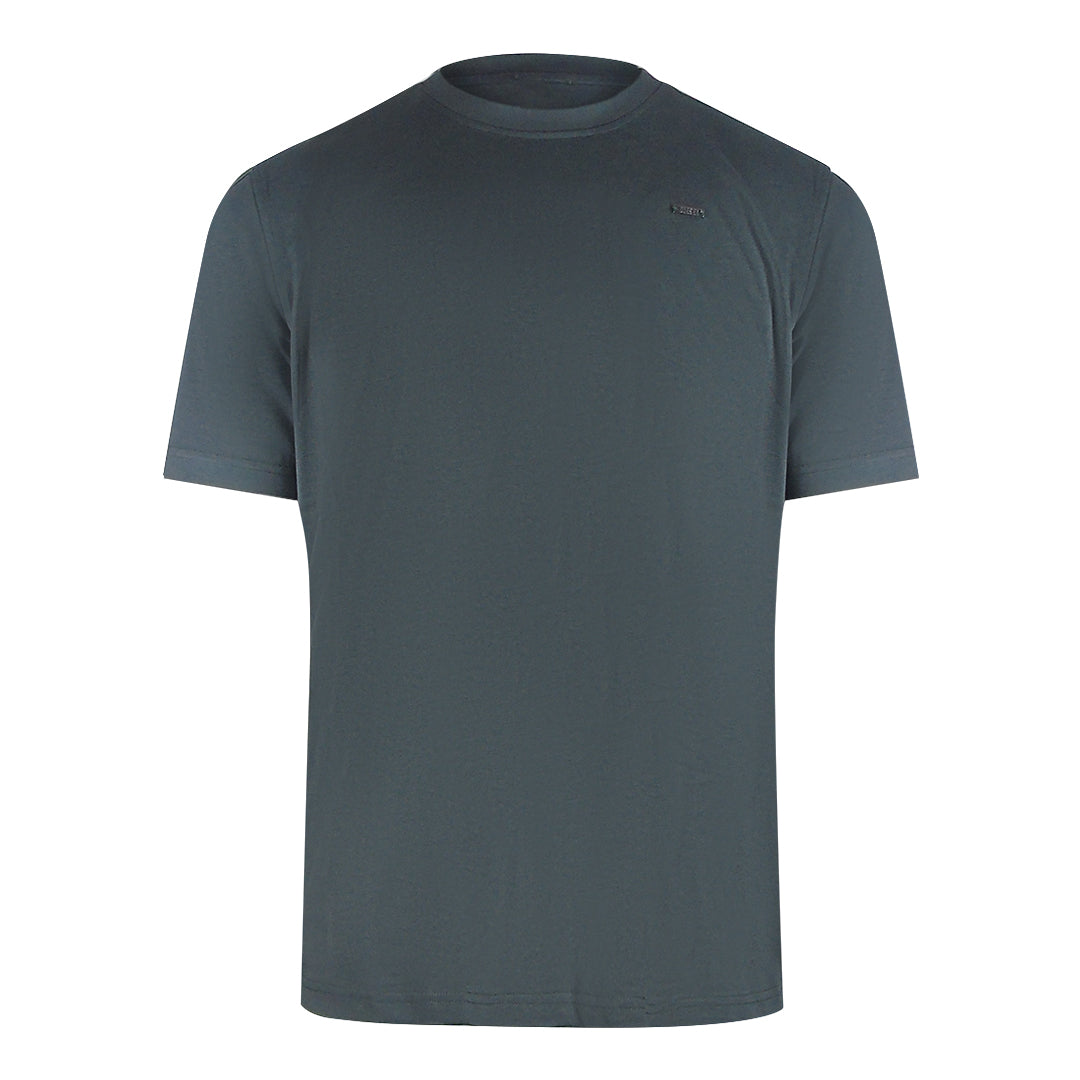 Diesel T Just Crew Plaquet 93R Grey T Shirts Mens