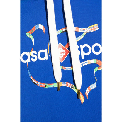 Casablanca Blue Hoodie Mens