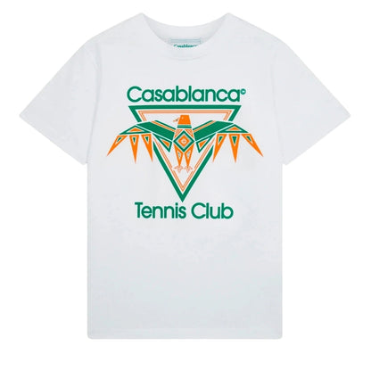 Casablanca Printed T-Shirt Playful Eagle White
