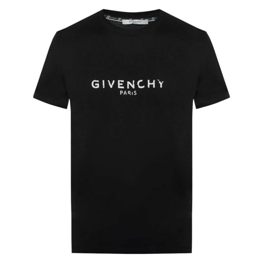 Givenchy Vintage Logo Print Black T-shirt
