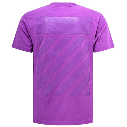 Off-White Diag Tab Slim Fit Orchird Purple T-Shirt XXS