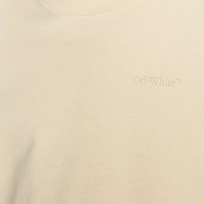 Off-White Scribble Carry Over Skate Fit Ivory Beige T-Shirt XS
