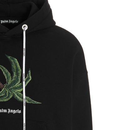 Palm Angels Broken Palm Tree Logo Black Hoodie