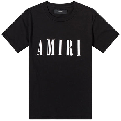 Amiri Large Brand Logo Black T-Shirt XXS