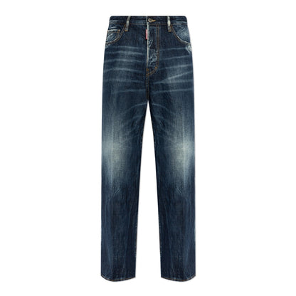 Dsquared2 Be Cool Be Nice Wash Loose Jeans Navy Blue W26