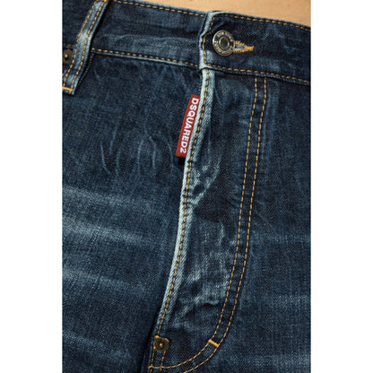 Dsquared2 Be Cool Be Nice Wash Loose Jeans Navy Blue W26