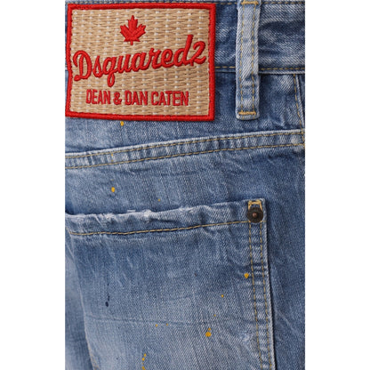 Dsquared2 Clean Baby Blue Wash London Bro Jeans W30