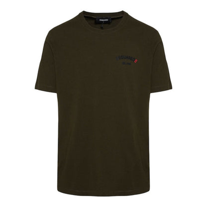 Dsquared2 Regular Fit Rubber Logo T-Shirt Military XS