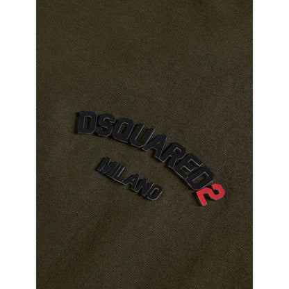 Dsquared2 Regular Fit Rubber Logo T-Shirt Military XS