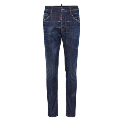 Dsquared2 Dark Clean Wash Skater Jeans Navy Blue W28