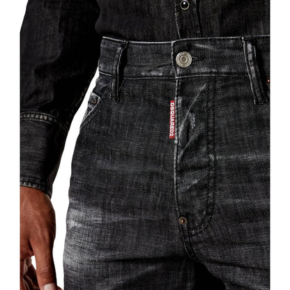 Dsquared2 Black Easy Wash Cool Guy Jeans Black W28
