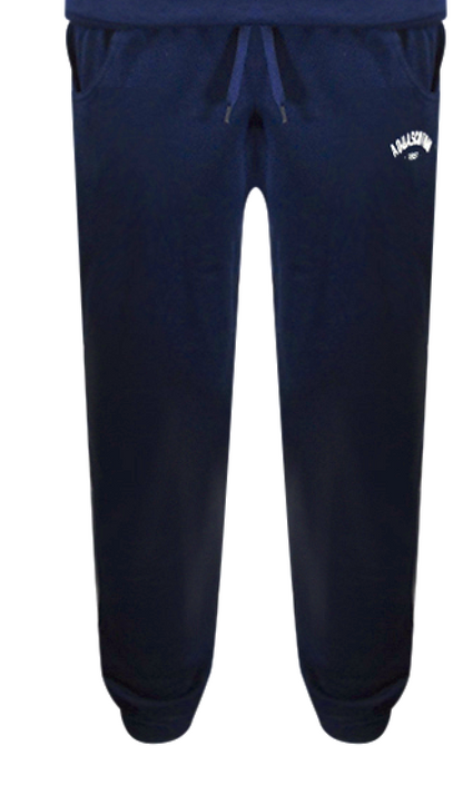 Aquascutum Aa_Ow04_St002 Oldchool Crewneck Navy St002 11 Navy Blue Creckneck And Track Pants Set Male - Style Centre Wholesale