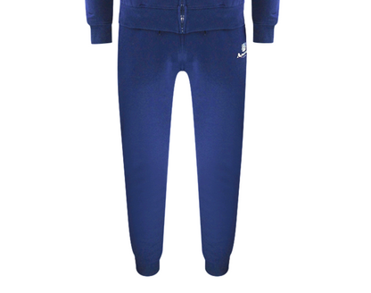 Aquascutum Aa_Ow04_St004Ogo Zf Hoodie Navy St004 Navy Blue Zip Hoodie And Track Pants Set Male - Style Centre Wholesale