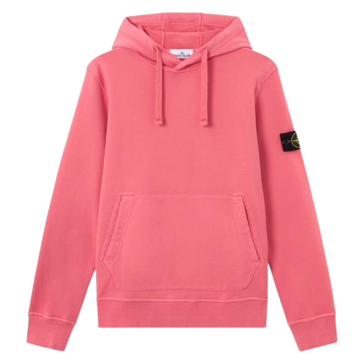 Stone Island Organic Cotton Geranium Pink Hoodie