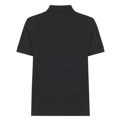 Stone Island Black Cotton Polo