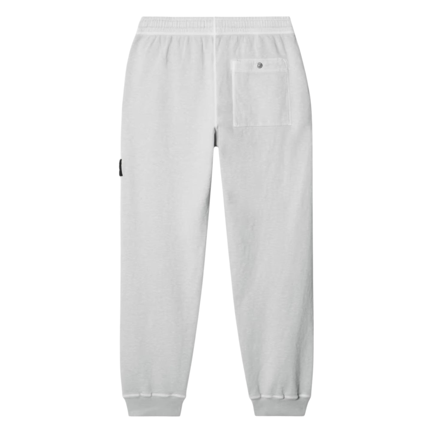 Stone Island Malfile Fleece 'Old' Effect Pearl Grey Sweatpants