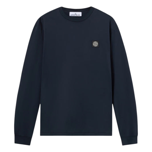 Stone Island Long Sleeve Slim Fit Navy T-Shirt