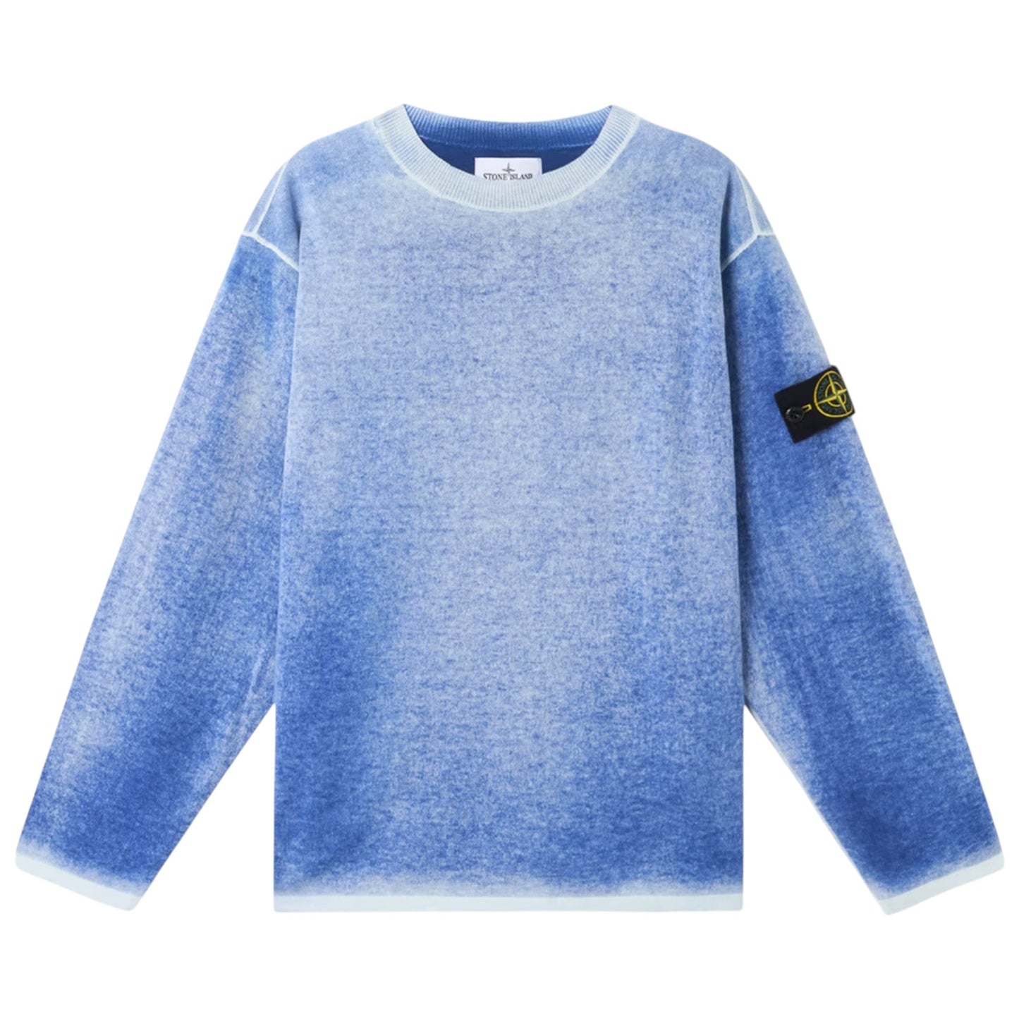 Stone Island Raw Hand Light Organic Marine Blue Sweatshirt