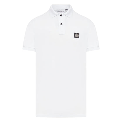 Stone Island White Polo