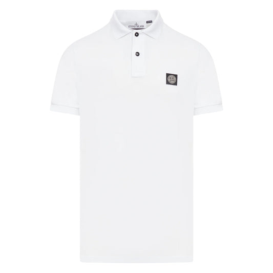 Stone Island White Polo