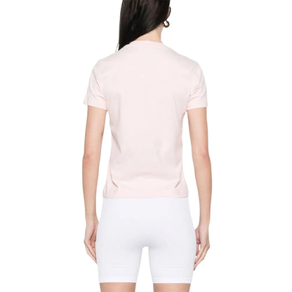 Casablanca Printed Fitted  T-Shirt Diamond Column Pink  T-Shirts Womens