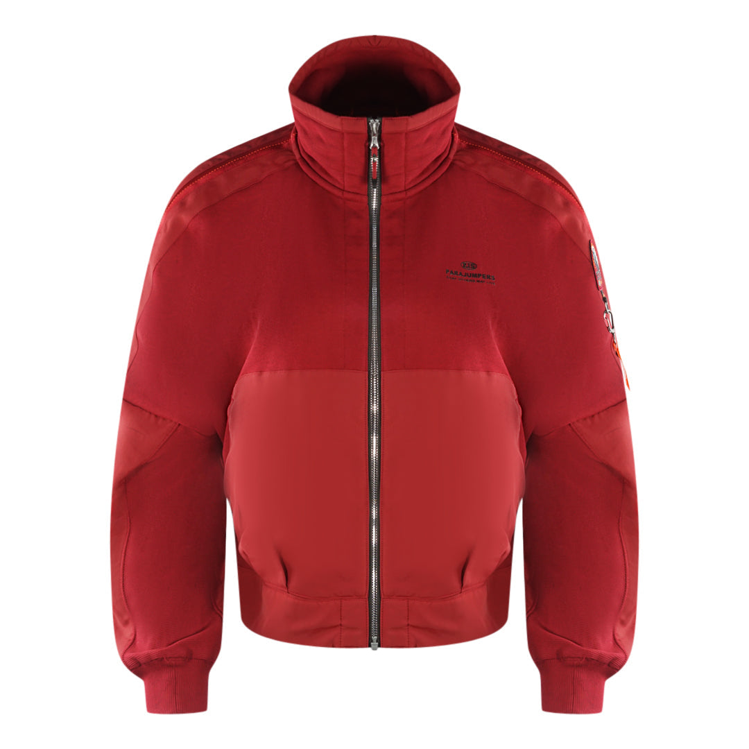 Parajumpers Jadie Rio Red Zip Up Sweatshirt