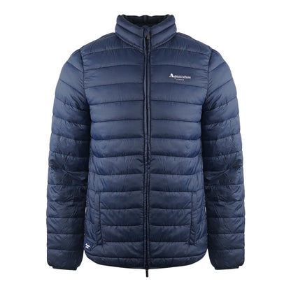 Aquascutum London Logo Navy Blue Active Jacket - Style Centre Wholesale
