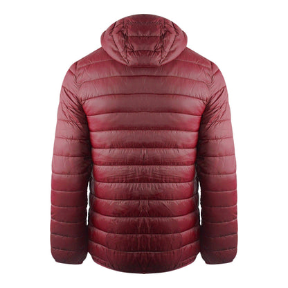 Aquascutum London Logo Bordeaux Red Active Hoodie Jacket - Style Centre Wholesale