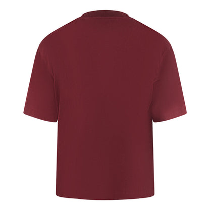 Off White Skate Fit How Was Your Delivery Logo Dark Red T Shirt