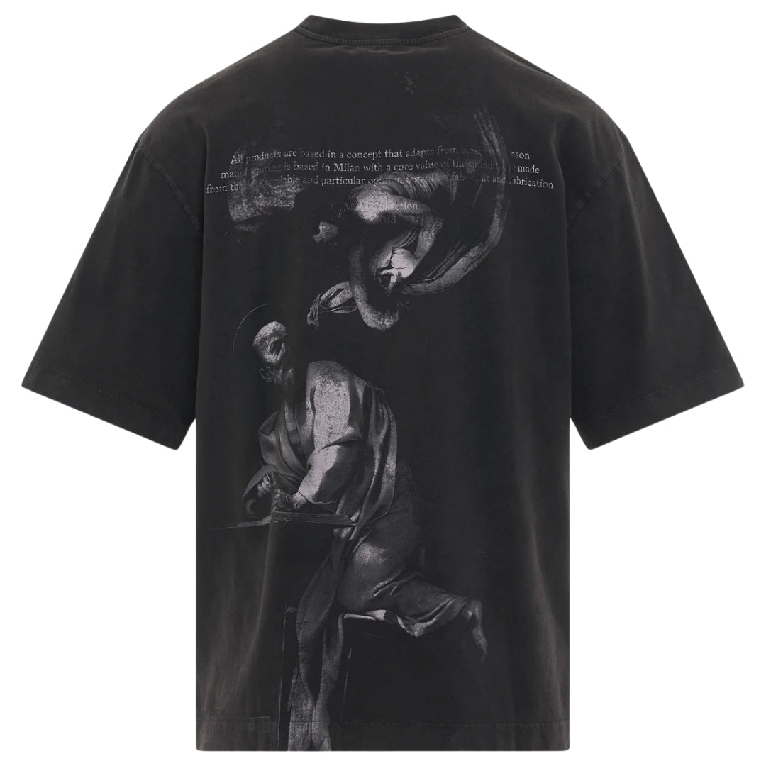 Off White Bacchus Skate Fit Black T Shirt