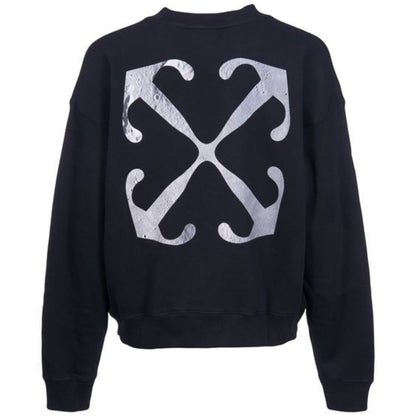 Off White Lunar Arrow Skate Fit Black Sweatshirt - Style Centre Wholesale