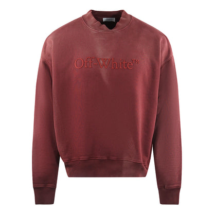 Off White Laundry Skate Fit Red Sweatshirt