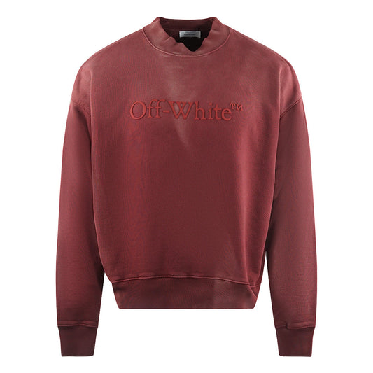 Off White Laundry Skate Fit Red Sweatshirt
