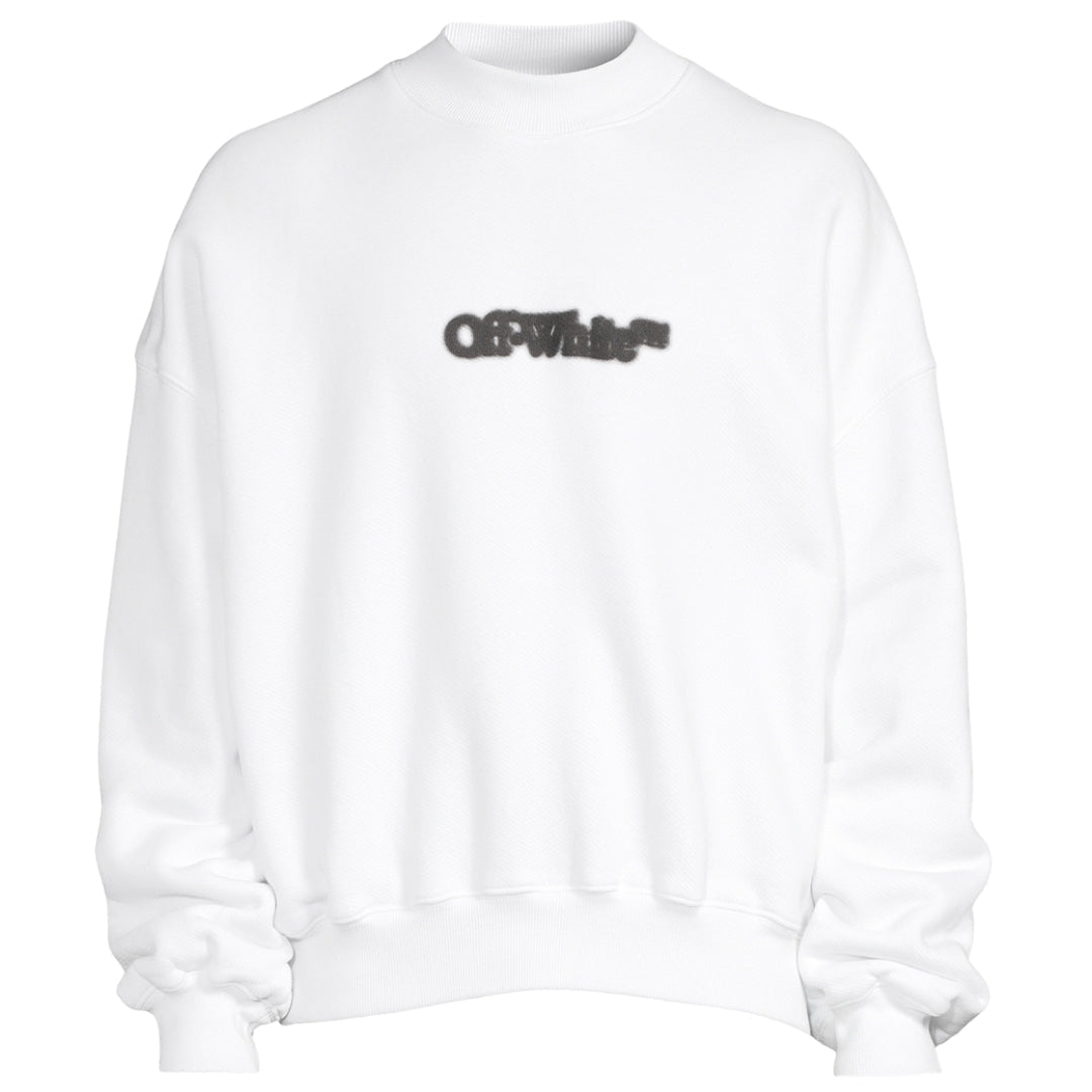 Off White Blurr Book Over White Oversized Sweatshirt