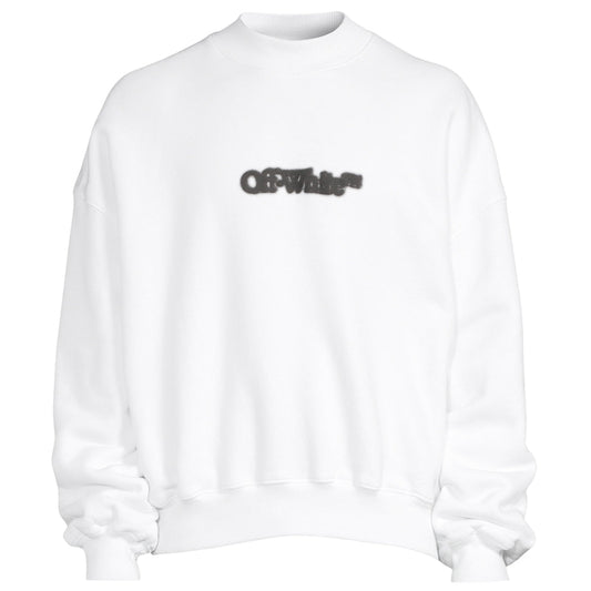 Off White Blurr Book Over White Oversized Sweatshirt