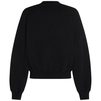 Off White Blurr Book Over Black Oversized Sweatshirt
