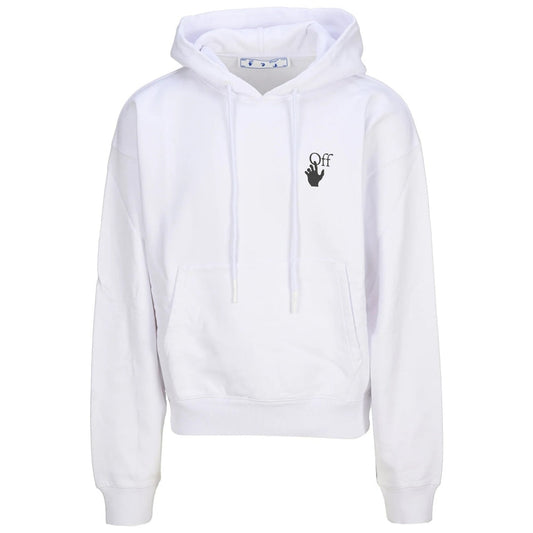 Off White Caravaggio Lute Design Black Oversized Hoodie